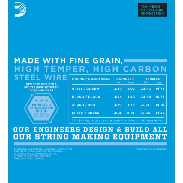 D'Addario EXL220BT, Super Light 040 - 095 (Balanced)